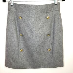 Nautica Wool Blend Skirt with Button Details Size 4
